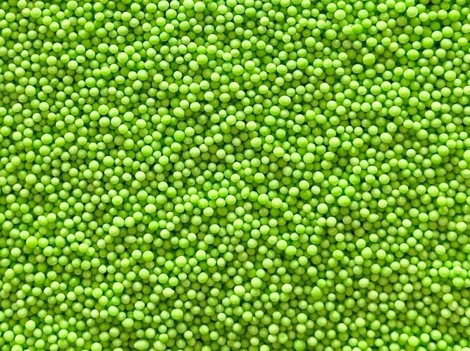 Cukrinių papuošimų  - Light green mini  pearls 2mm  30 g.