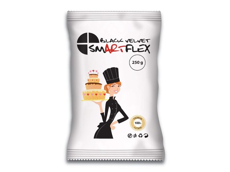 Juoda cukrinė masė SmartFlex 250g.