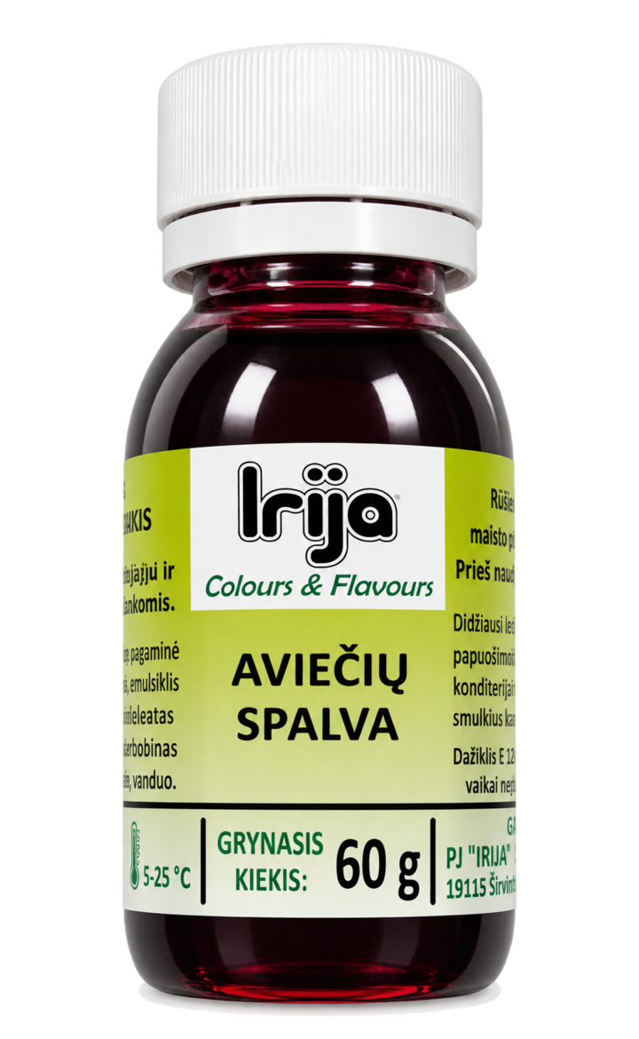 Aviečių spalvos maisto dažiklis 60 g.