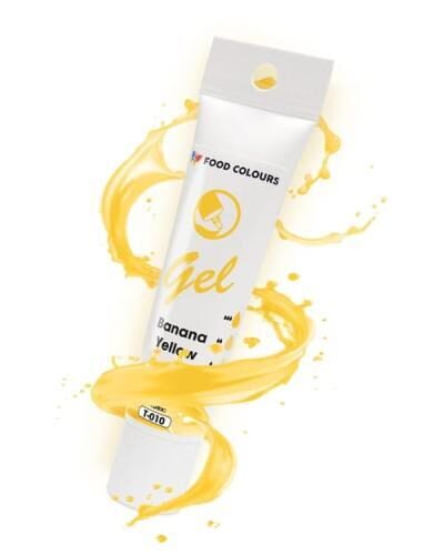 Geltonos (Bananna Yellow)  spalvos geliniai dažai  - Food Colours 30g