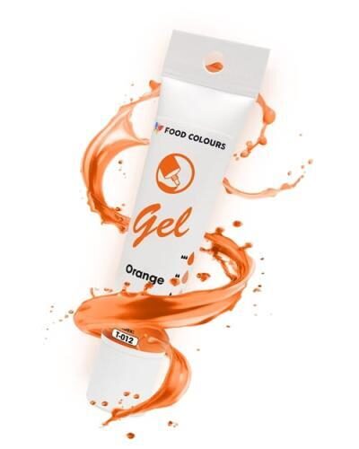  Oranžinės  spalvos geliniai dažai - Food Colours  30g
