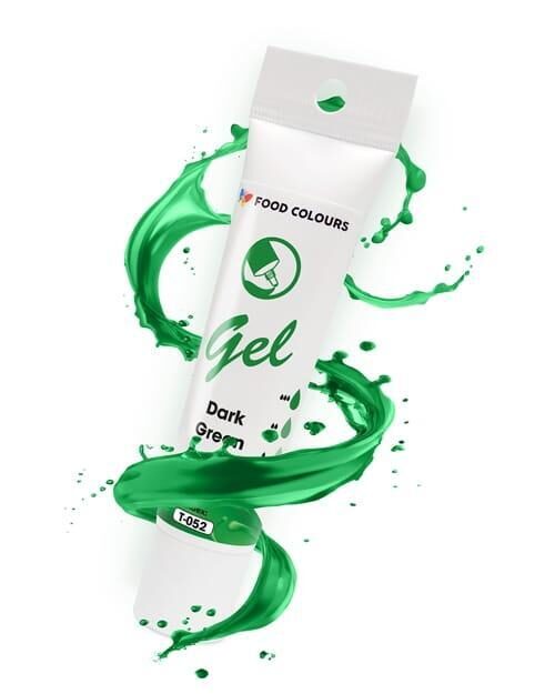 Tamsiai žalios  -  ( Dark green ) spalvos geliniai dažai - Food Colours  30g