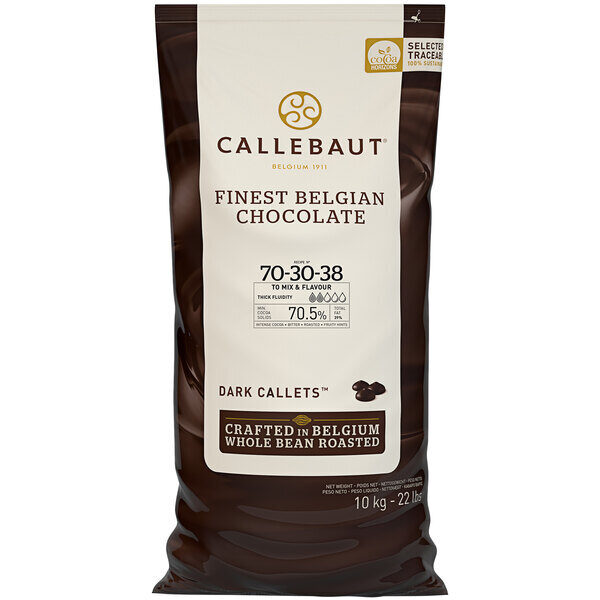 Belgiškas kartus juodas šokoladas CALLEBAUT 70,5% - 500g.