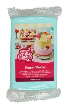 Pastelinės mėlynos spalvos cukraus masė FC 250g.