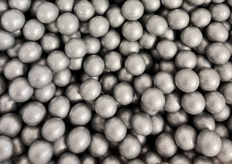 Cukriniai papuošimai -“ Sidabriniai matinės spalvos perlai ”, 10mm 30g