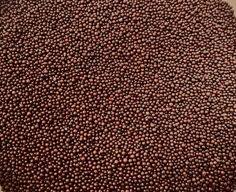 Cukriniai papuošimai - Tamsiai bordo spalvos 2mm 30g.
