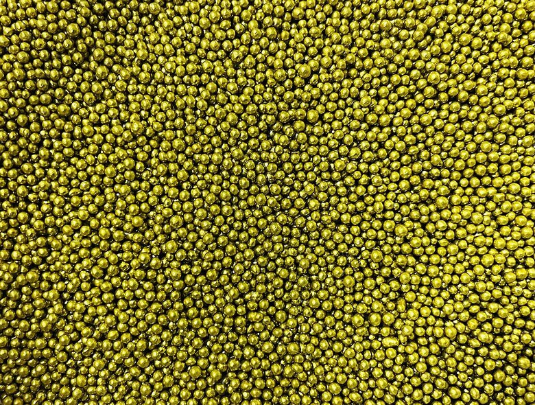 Cukriniai papuošimai -“ Metallic Gold ”, 2mm   30g