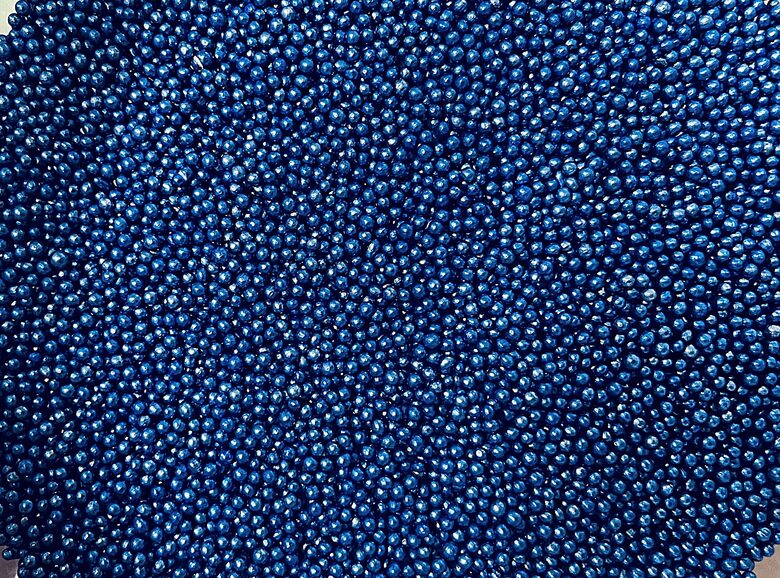 Cukriniai papuošimai "Metallic blue 2mm" 30g
