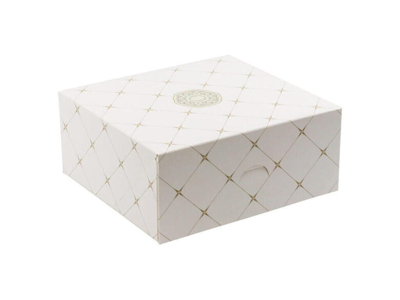 Kartoninė dėžutė tortams ROSETTE 200X200X90mm