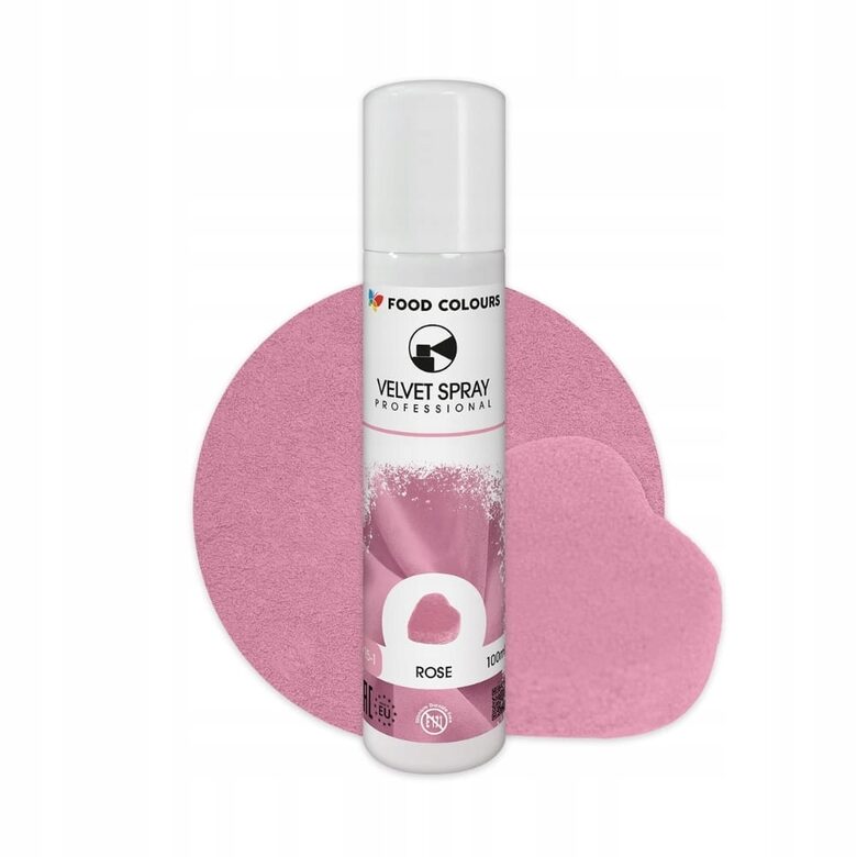 Šviesiai rožinis purškiamas velvetas - 100 ml.