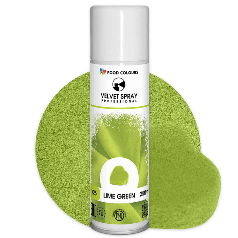 Laimo žalia  purškiamas velvetas ( Lime green ) - 250 ml.
