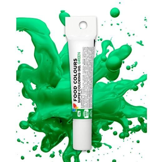 Maistiniai dažai - žalia spalva - Food colours 20 g.