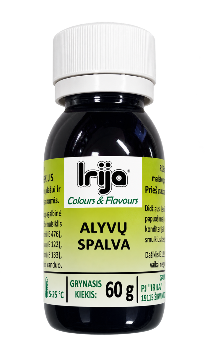 Alyvų spalvos maisto dažiklis 60 g.