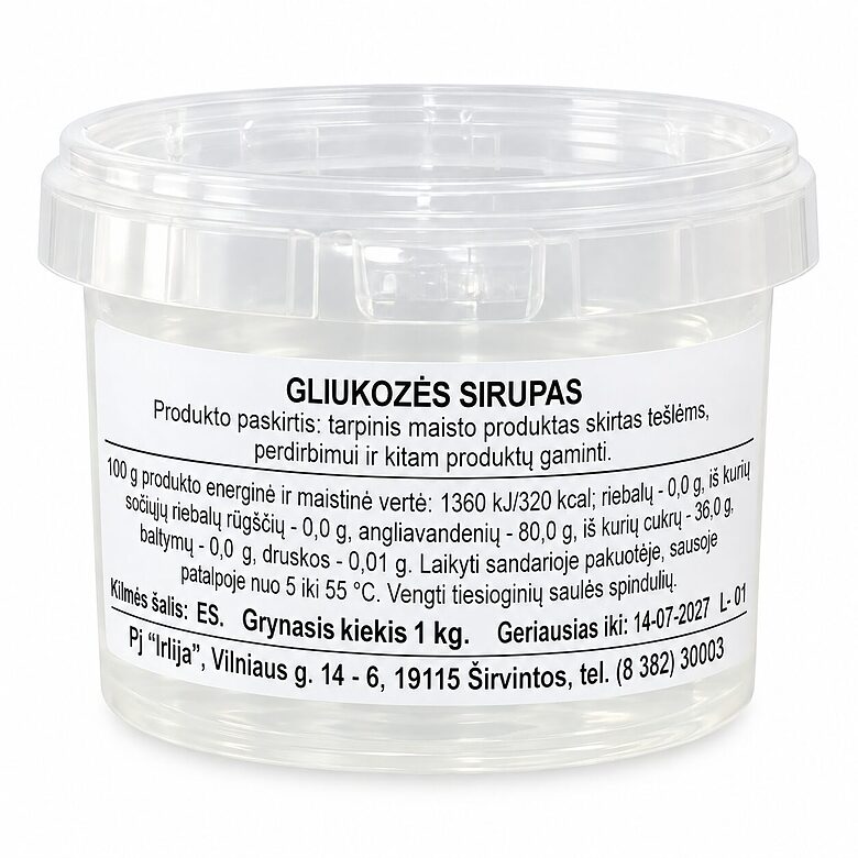 Gliukozės sirupas 1 kg.