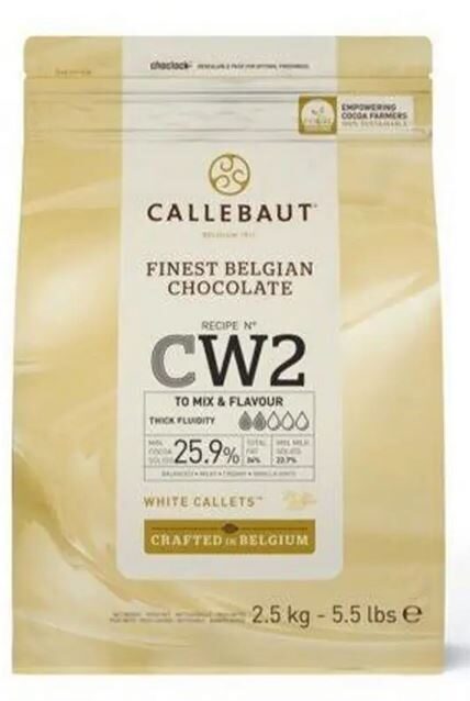 Baltasis šokoladas Callebaut WHITE CALLETS(25,9%) 500g.