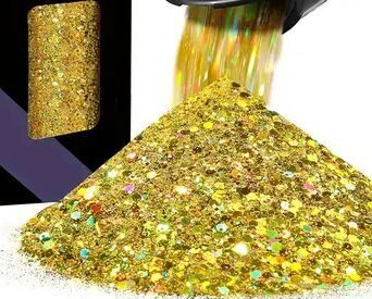 Auksiniai holografiniai lazeriniai blizgučiai mix