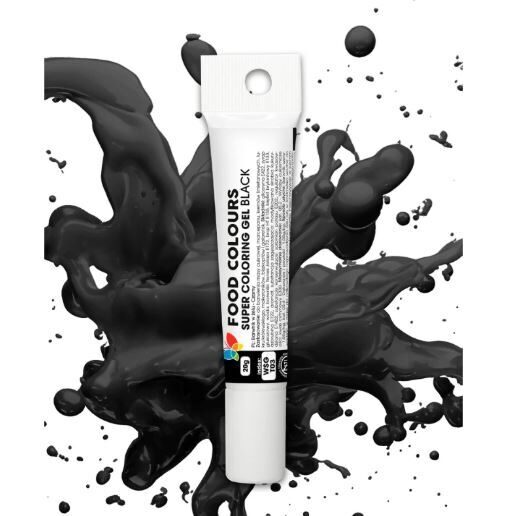 Maistiniai dažai - juoda spalva - Food colours 20 g.