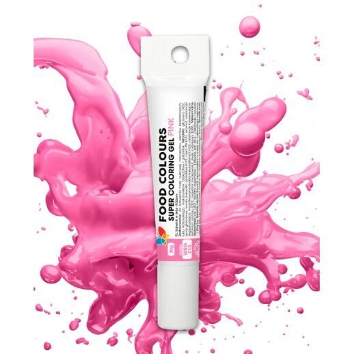 Maistiniai dažai - rožinė spalva - Food colours 20 g.