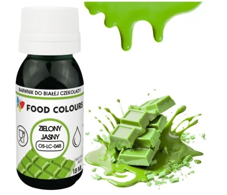Food coluors - Dažai  šokoladui ( Šviesiai žalia ) 18ml