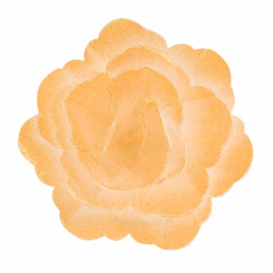 Auksine vaflinė rožė 5,5 cm.