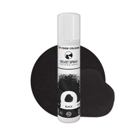 Juodas purškiamas velvetas - 100 ml.
