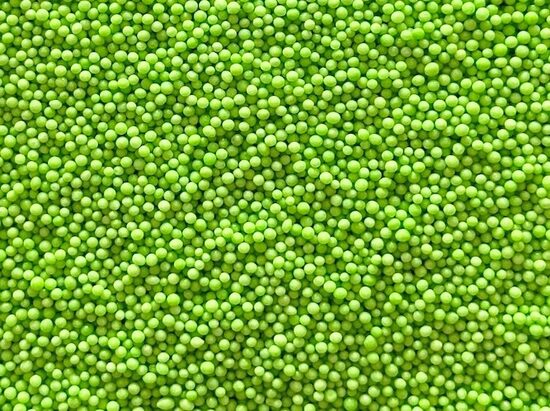 Cukrinių papuošimų  - Light green mini  pearls 2mm  30 g.