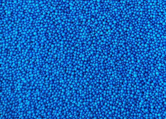 Cukrinių papuošimų  - Blue mini  pearls 2mm  30 g.