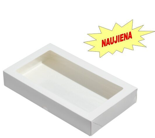 Dėžutė Eco Tabox 1450 su skaidriu langeliu ( Balta )