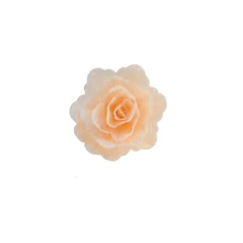 Kreminė vaflinė rožė 5,5 cm.