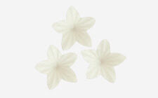 Mini vaflinės gėlytės baltos, D2cm. - 20 vnt.