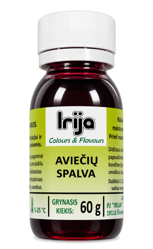 Aviečių spalvos maisto dažiklis 60 g.