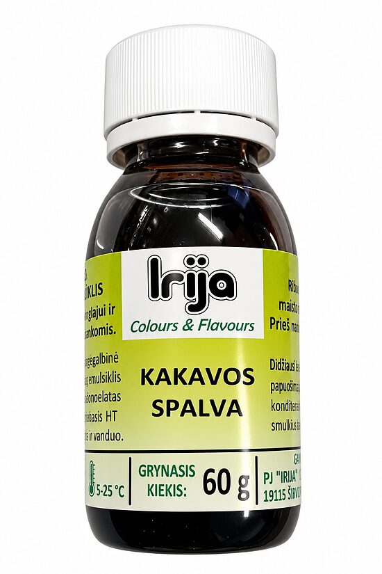 Kakavos  spalvos maisto dažiklis šokoladui 60 g.