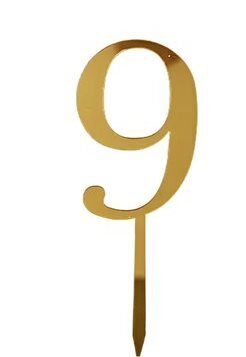 Plastikinis įsmeigiamas skaičius 9