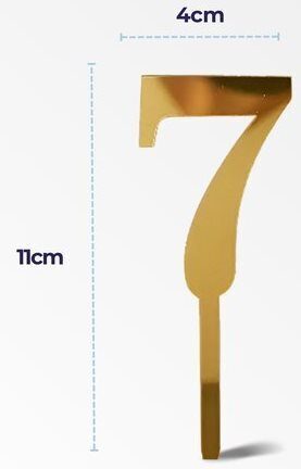 Plastikinis įsmeigiamas skaičius 7