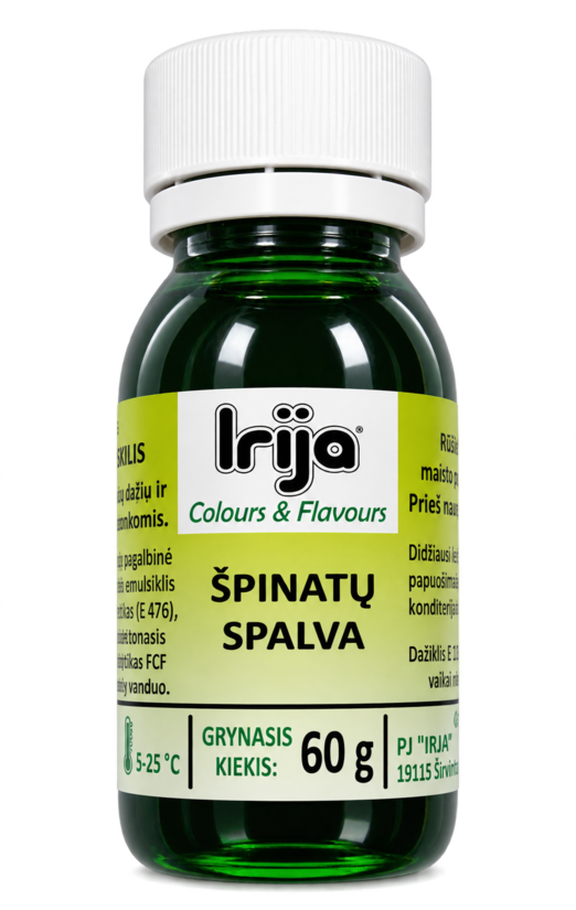 Špinatų spalvos maisto dažiklis 60 g.