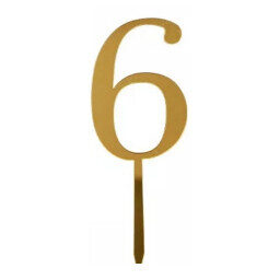 Plastikinis įsmeigiamas skaičius 6