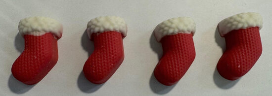 Šokoladinis papuošimas - Kalėdinė kojinė