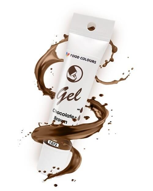Šokoladinės rudos  -  spalvos geliniai dažai - Food Colours  30g