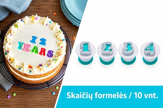 Skaičių formelių rinkinys, 10 vnt.