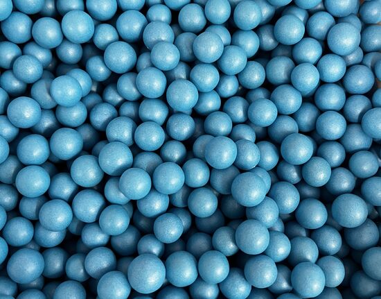 Cukriniai papuošimai -  Light blue matte 10mm,  30g.