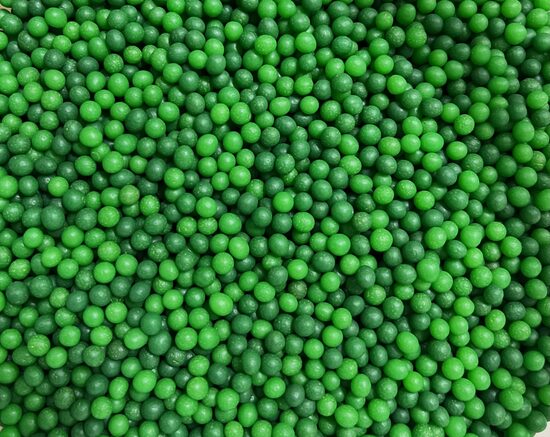 Cukriniai papuošimai -  Green pearls  4mm  30g