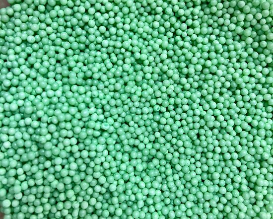 Cukrinių papuošimų  -  Mint green  pearls 3mm  30 g.