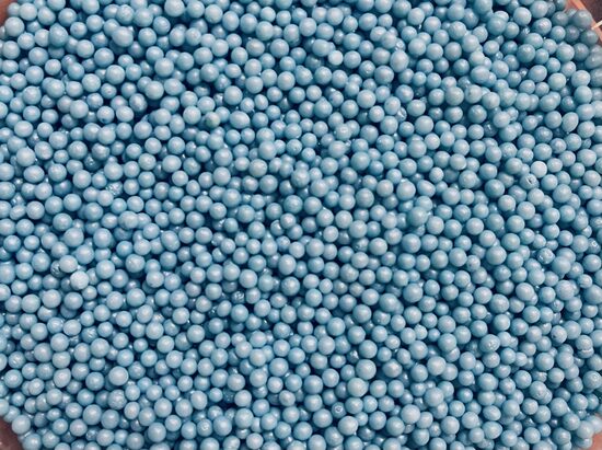 Cukrinių papuošimų  -  Baby  blue  pearls  3mm  30 g.