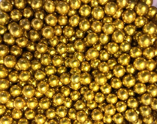 Cukriniai papuošimai - “  Metallic Gold ” 10mm   30g