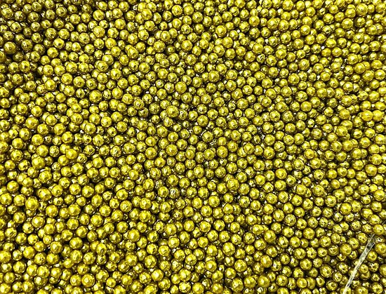 Cukriniai papuošimai -“ Metallic Gold ”, 3mm   30g