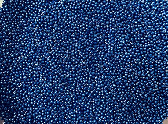 Cukriniai papuošimai "Metallic blue 2mm" 30g