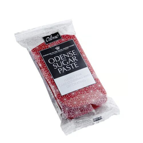 Raudonos spalvos cukrinė masė "Odense" 250g