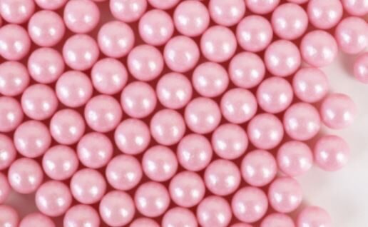 Cukriniai papuošimai " Light pink pearls " 10mm" 30g
