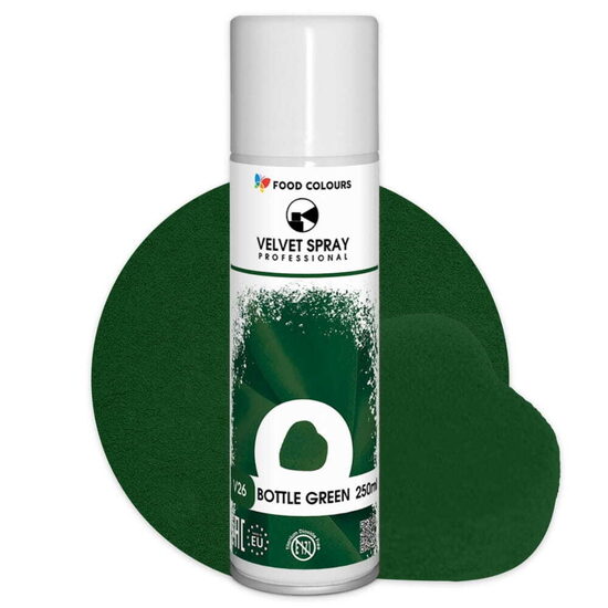 Tamsiai žalias purškiamas velvetas - 250 ml.