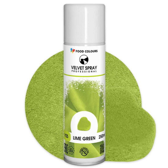 Laimo žalia  purškiamas velvetas ( Lime green ) - 250 ml.